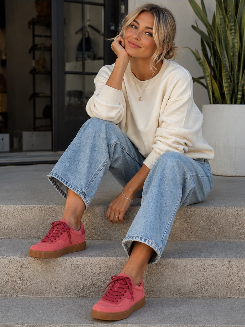 Reef Lay Day seas hidden wedge sneakers NEW 9.5
